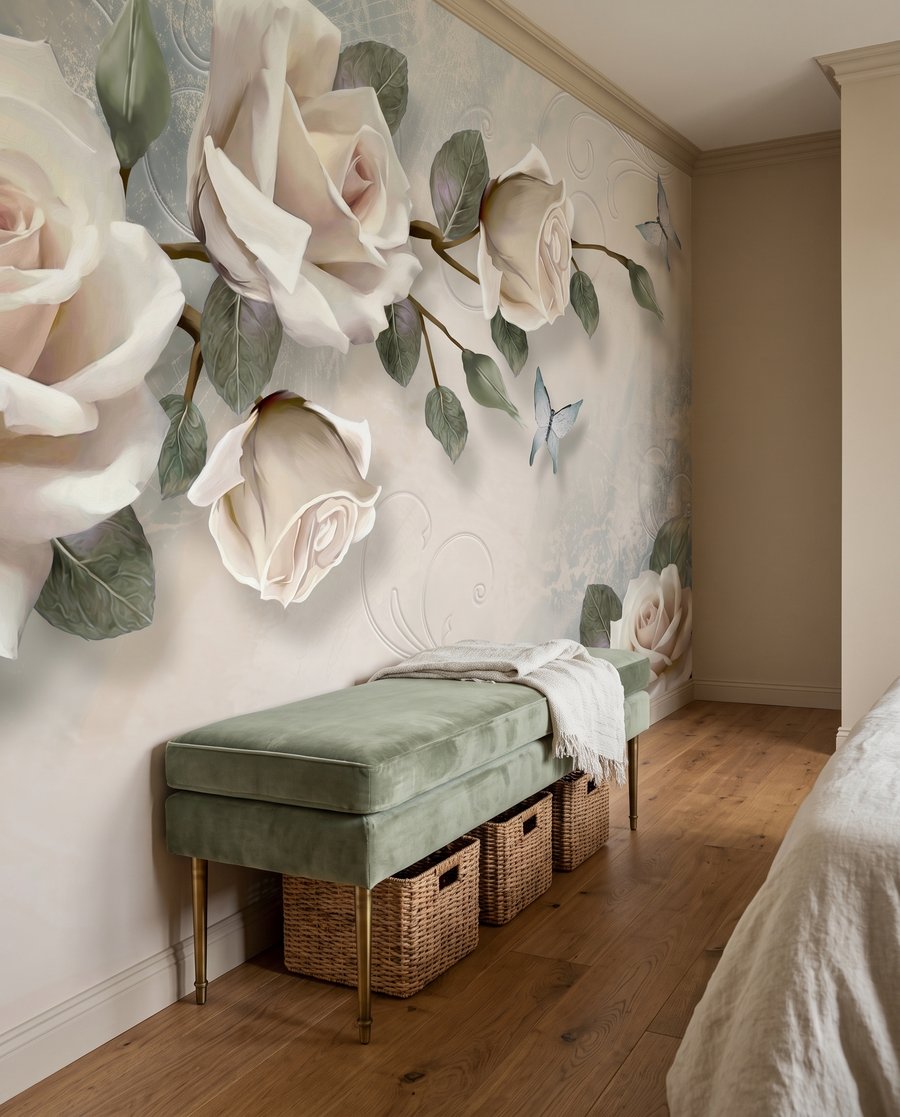 Rosas entre huecos claros — interior 2