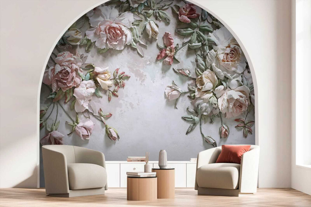 Rosas colgantes rosa antiguo — interior 8