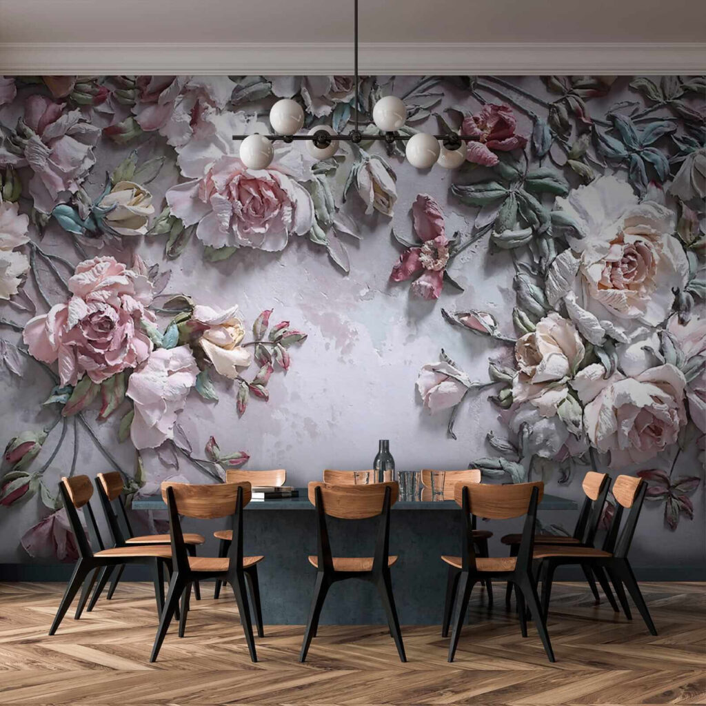 Rosas colgantes rosa antiguo — interior 9