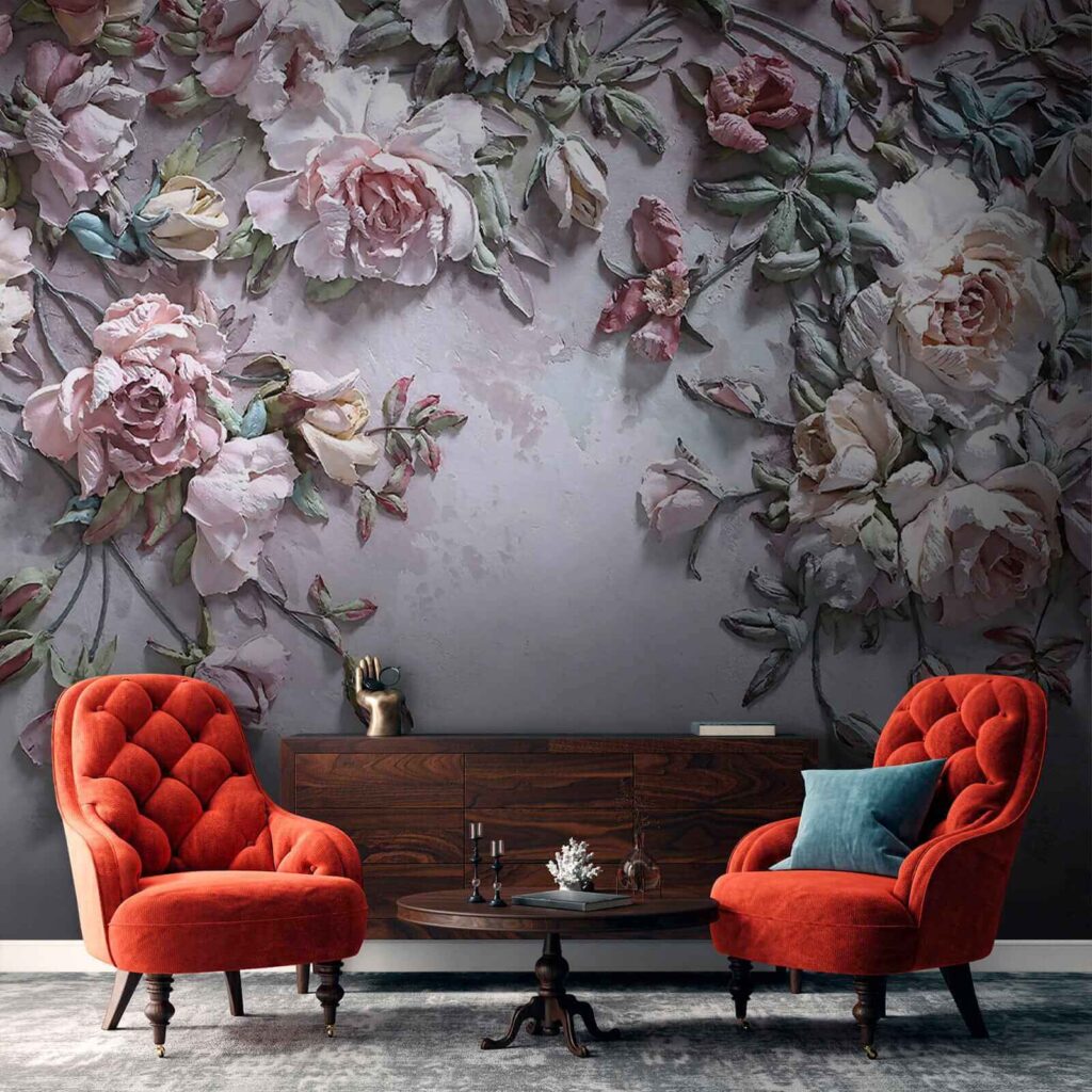 Rosas colgantes rosa antiguo — interior 10