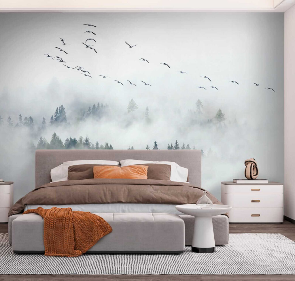 Bosque entre nubes blancas — interior 3