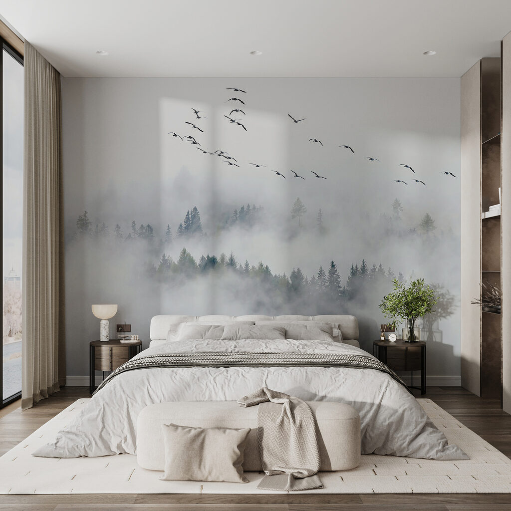 Bosque entre nubes blancas — interior 8