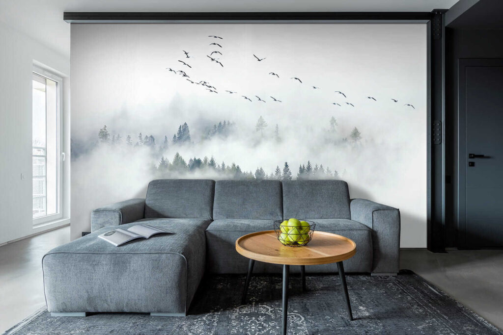 Bosque entre nubes blancas — interior 4