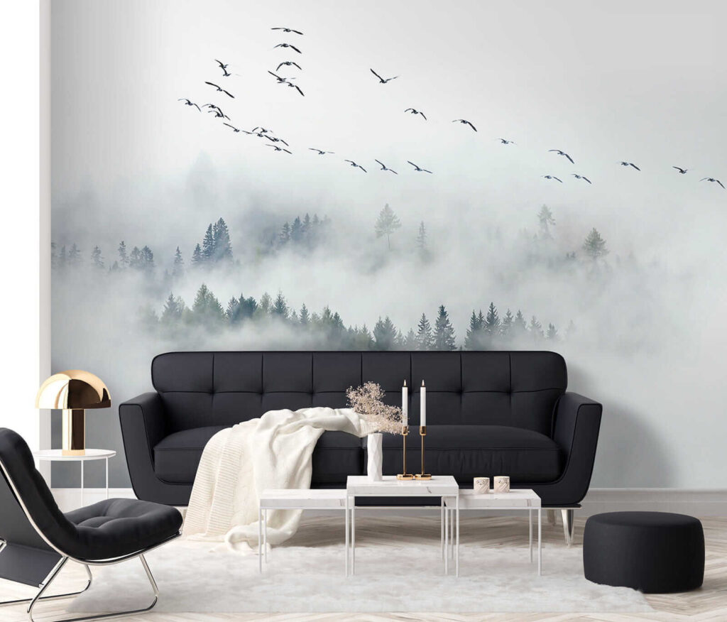 Bosque entre nubes blancas — interior 5