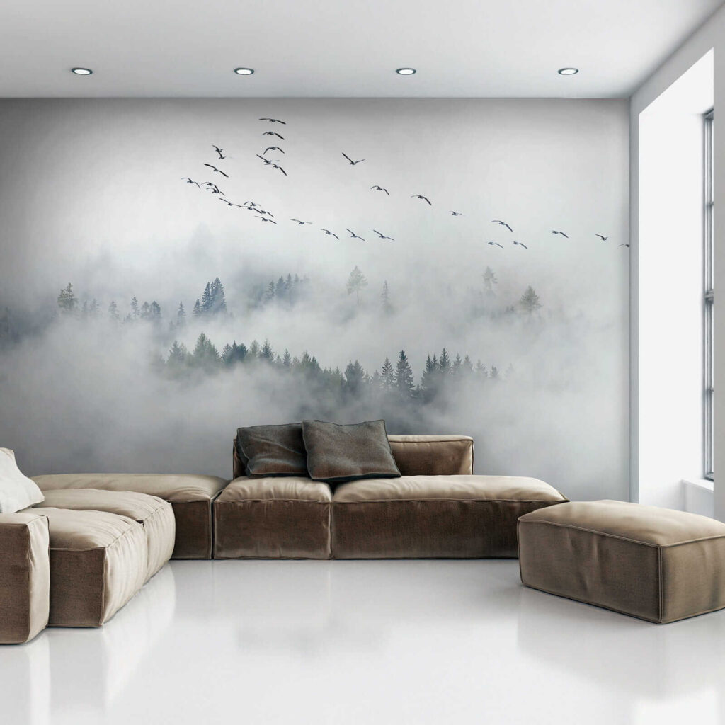 Bosque entre nubes blancas — interior 6