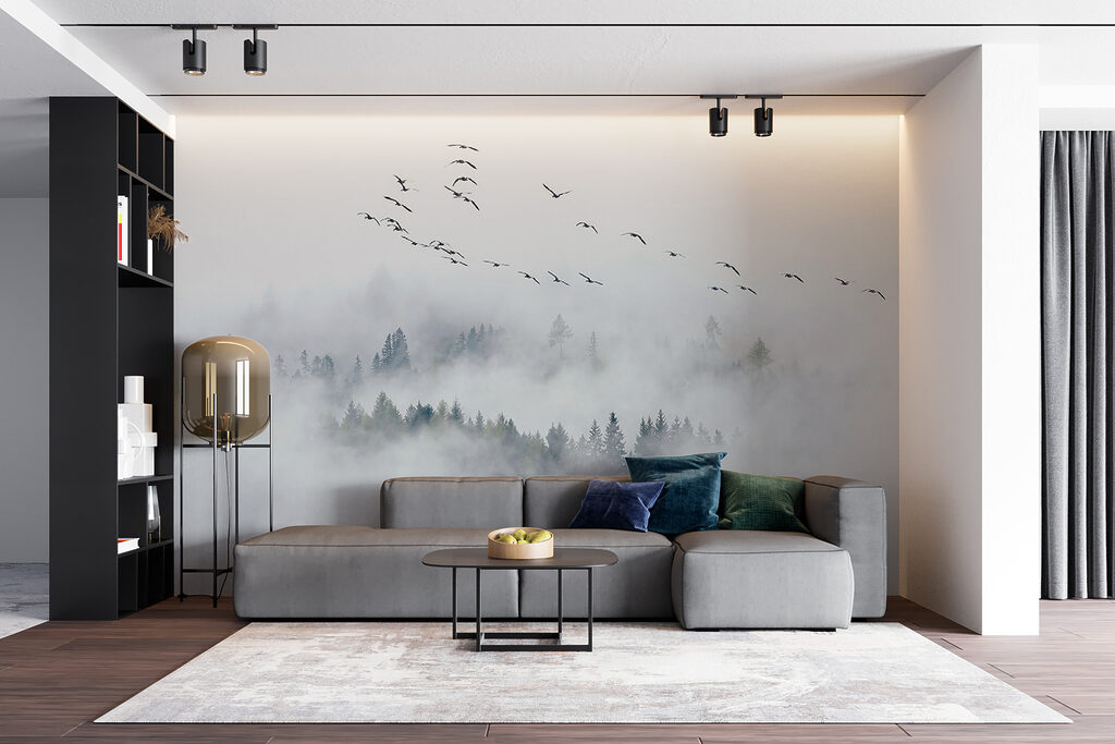 Bosque entre nubes blancas — interior 9