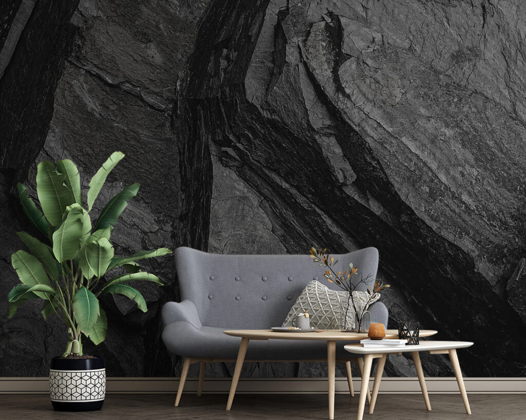 Capas de roca oscura — interior 4