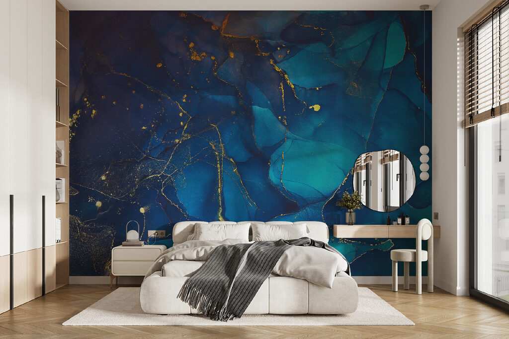Nubes azules con oro — interior 3