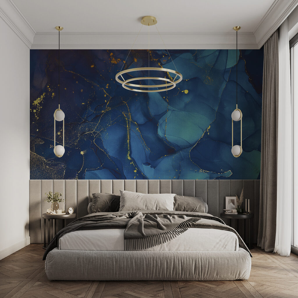 Nubes azules con oro — interior 4