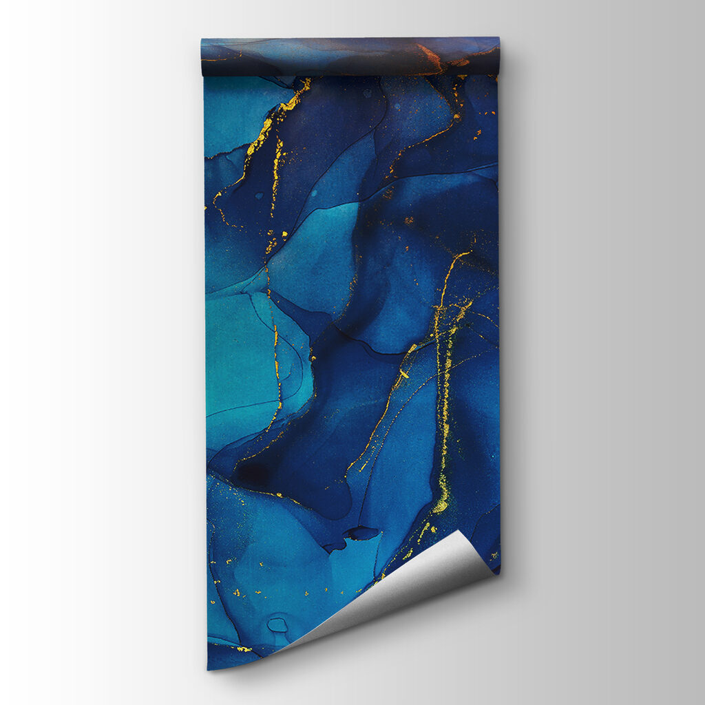 Nubes azules con oro — vista del producto