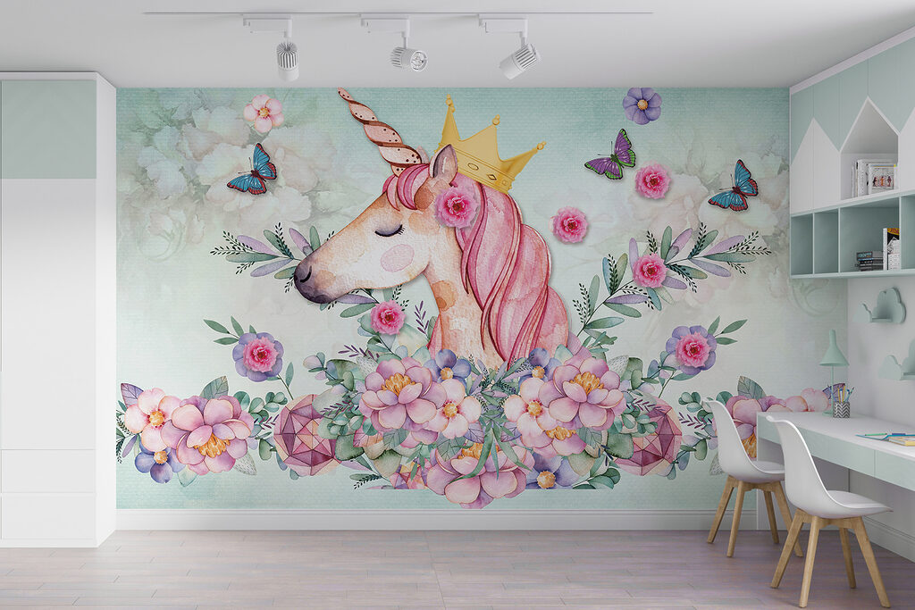 Unicornio con corona floral — interior 4