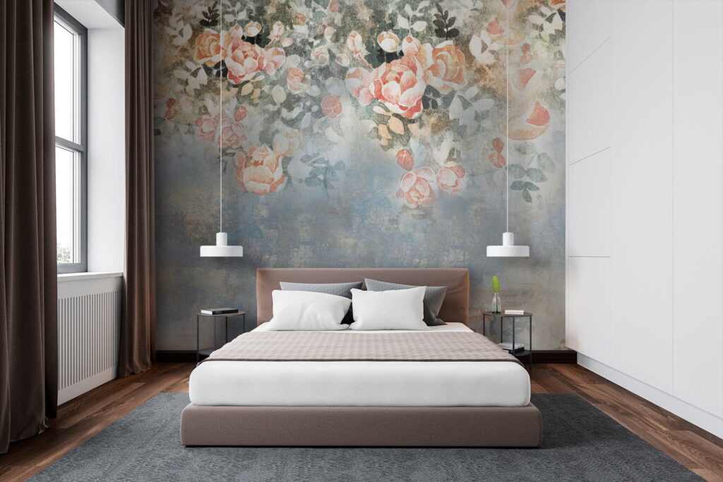 Rosas sobre pintura — interior 4