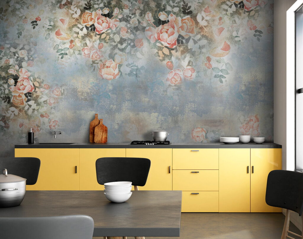 Rosas sobre pintura — interior 7