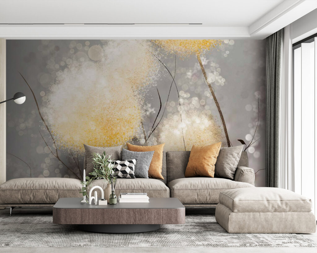 Flores esponjosas en ramas — interior 5