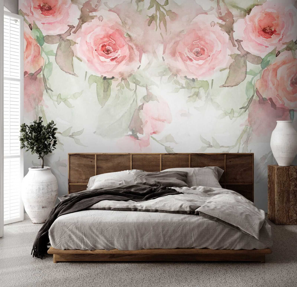 Rosas rosadas colgantes — interior 4