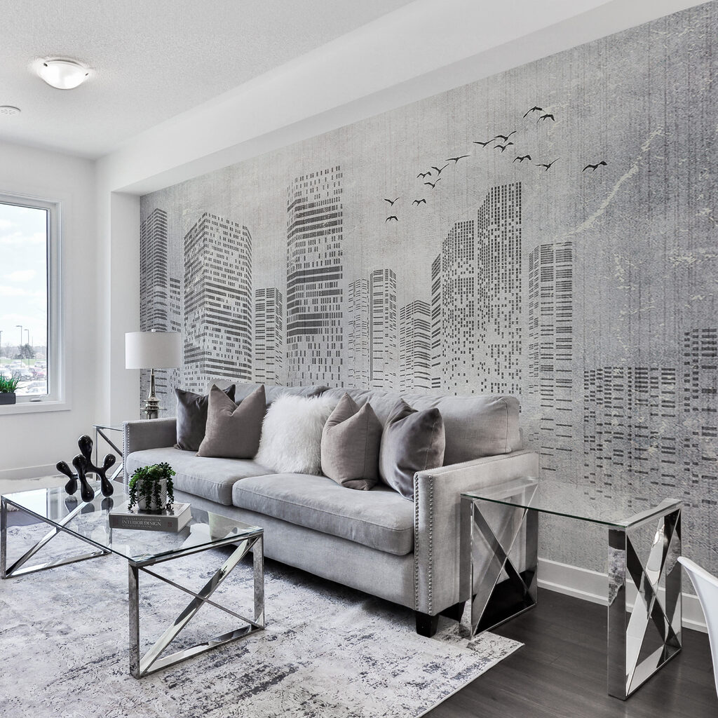 Fachadas urbanas en gris — interior 1