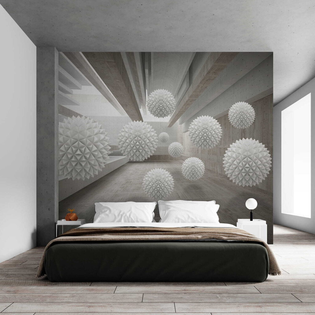 Bolas erizadas en pasillo — interior 2