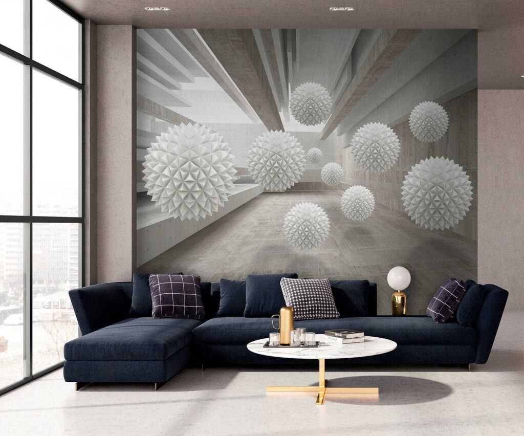 Bolas erizadas en pasillo — interior 8