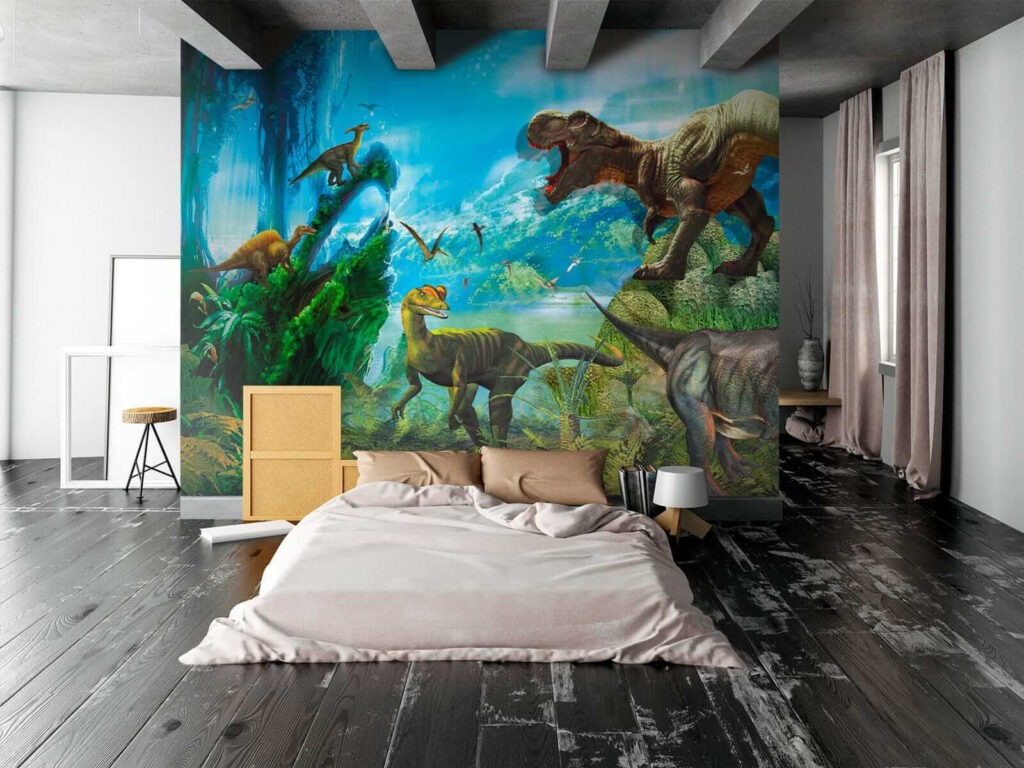 Dinosaurios en selva azul — interior 2