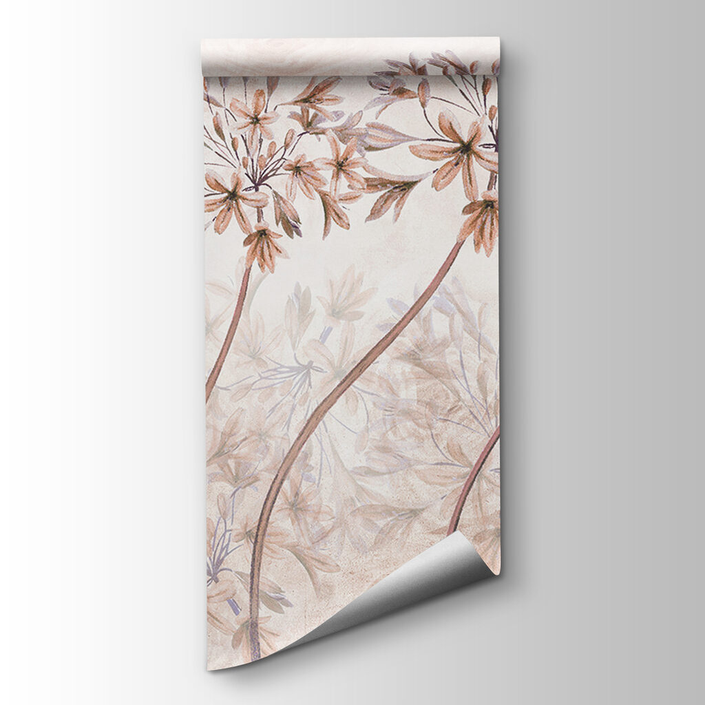 Flores redondas con mariposas — vista del producto