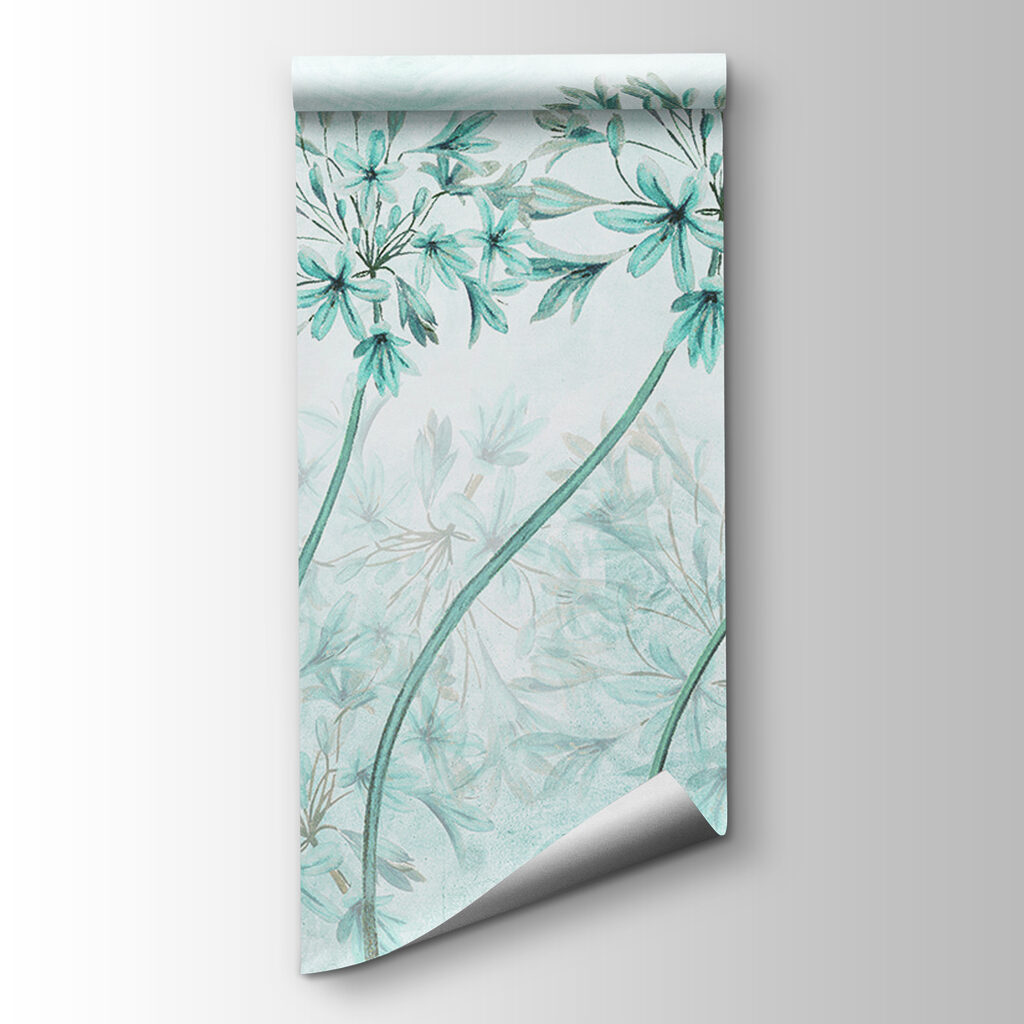 Flores redondas con mariposas — vista del producto