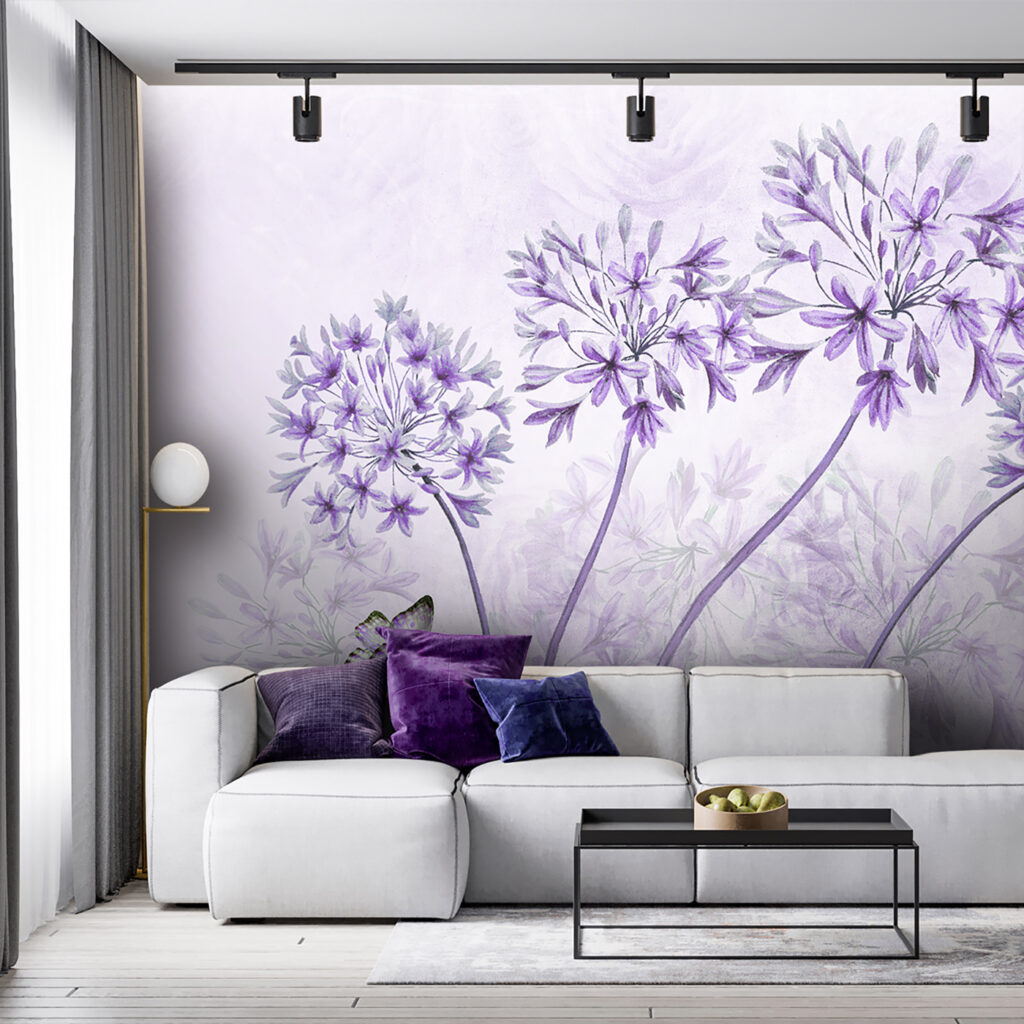 Flores redondas con mariposas — interior 1