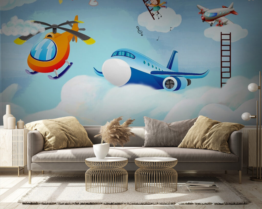 Aviones entre nubes — interior 1