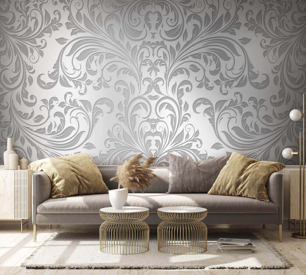 Volutas grises ornamentales — interior 2