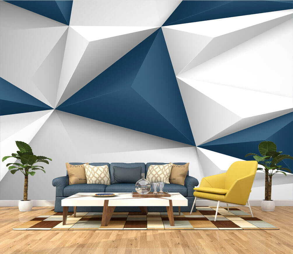 Facetas azules y blancas — interior 1