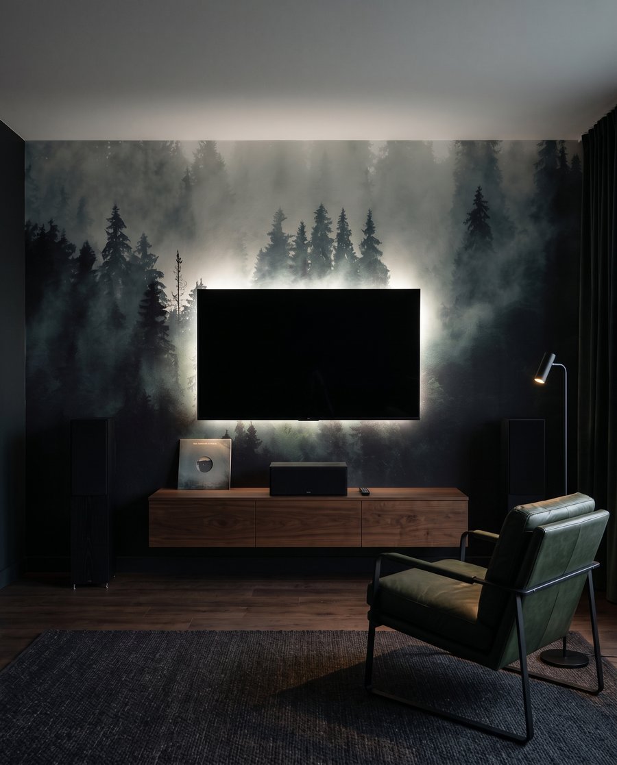 Coníferas en la niebla — interior 4