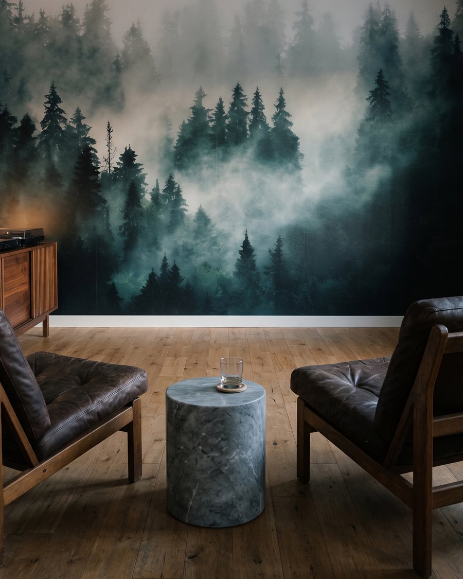 Coníferas en la niebla — interior 5