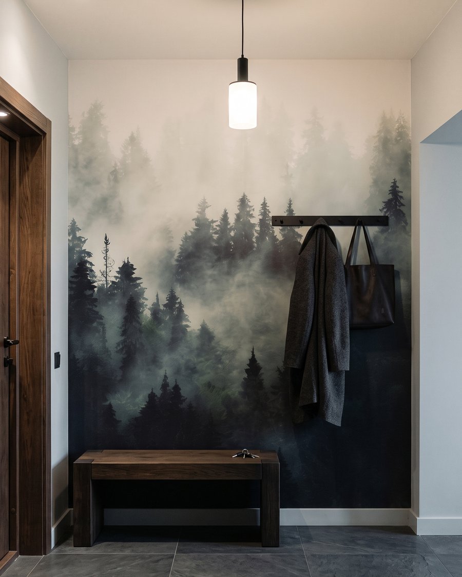 Coníferas en la niebla — interior 7