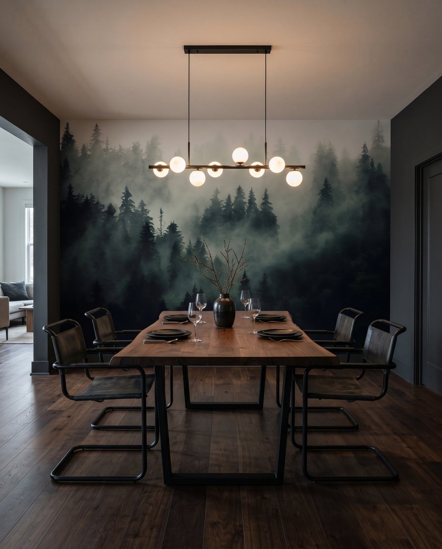 Coníferas en la niebla — interior 8