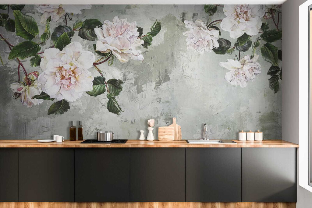 Flores claras en ramas — interior 8