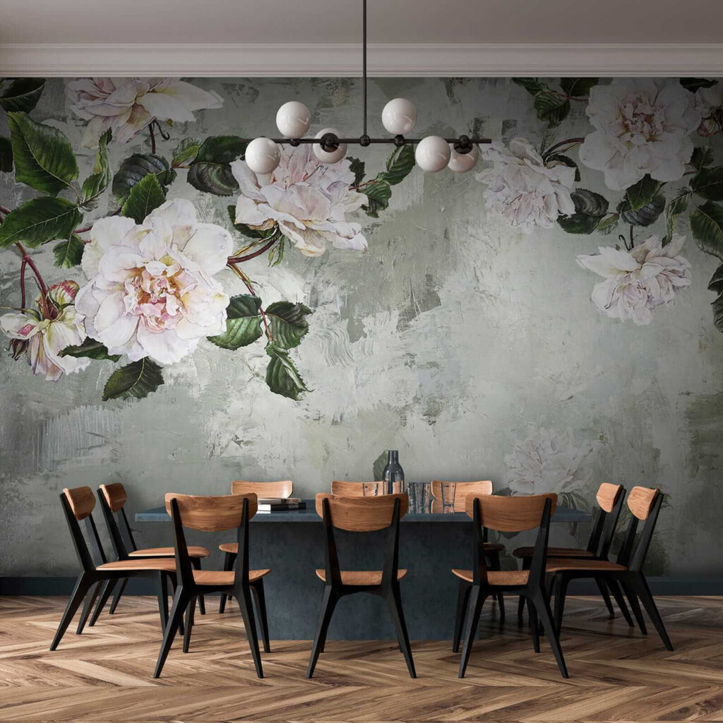 Flores claras en ramas — interior 9