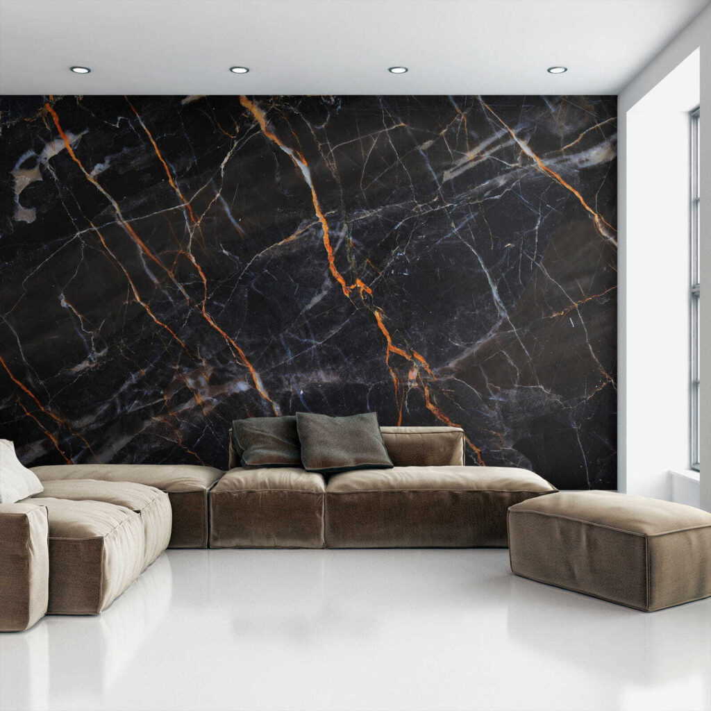 Vetas cobrizas sobre negro — interior 6
