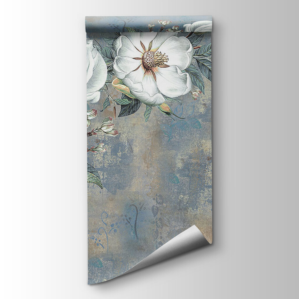 Magnolia sobre azul antiguo — vista del producto