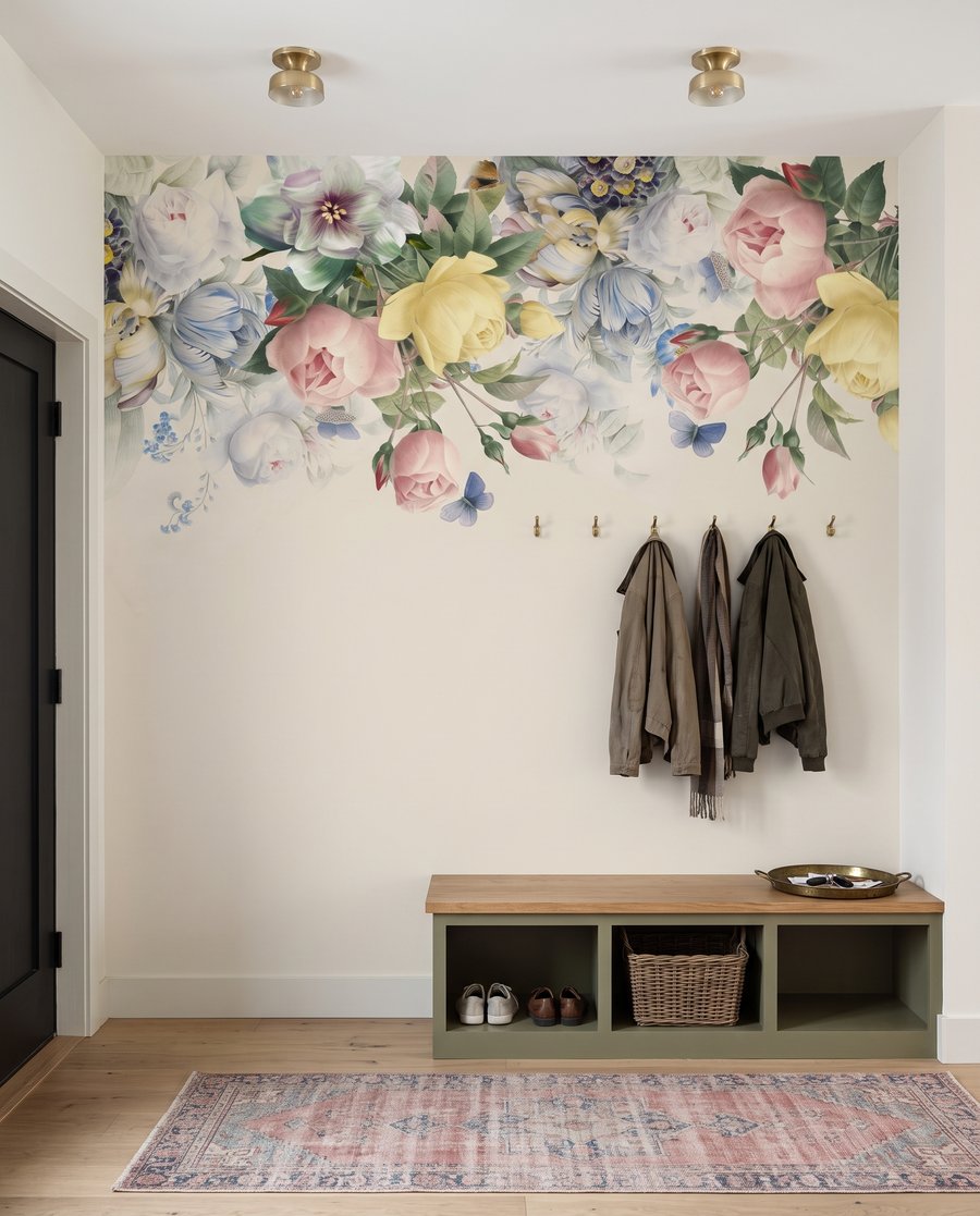 Flores colgantes desde arriba — interior 4