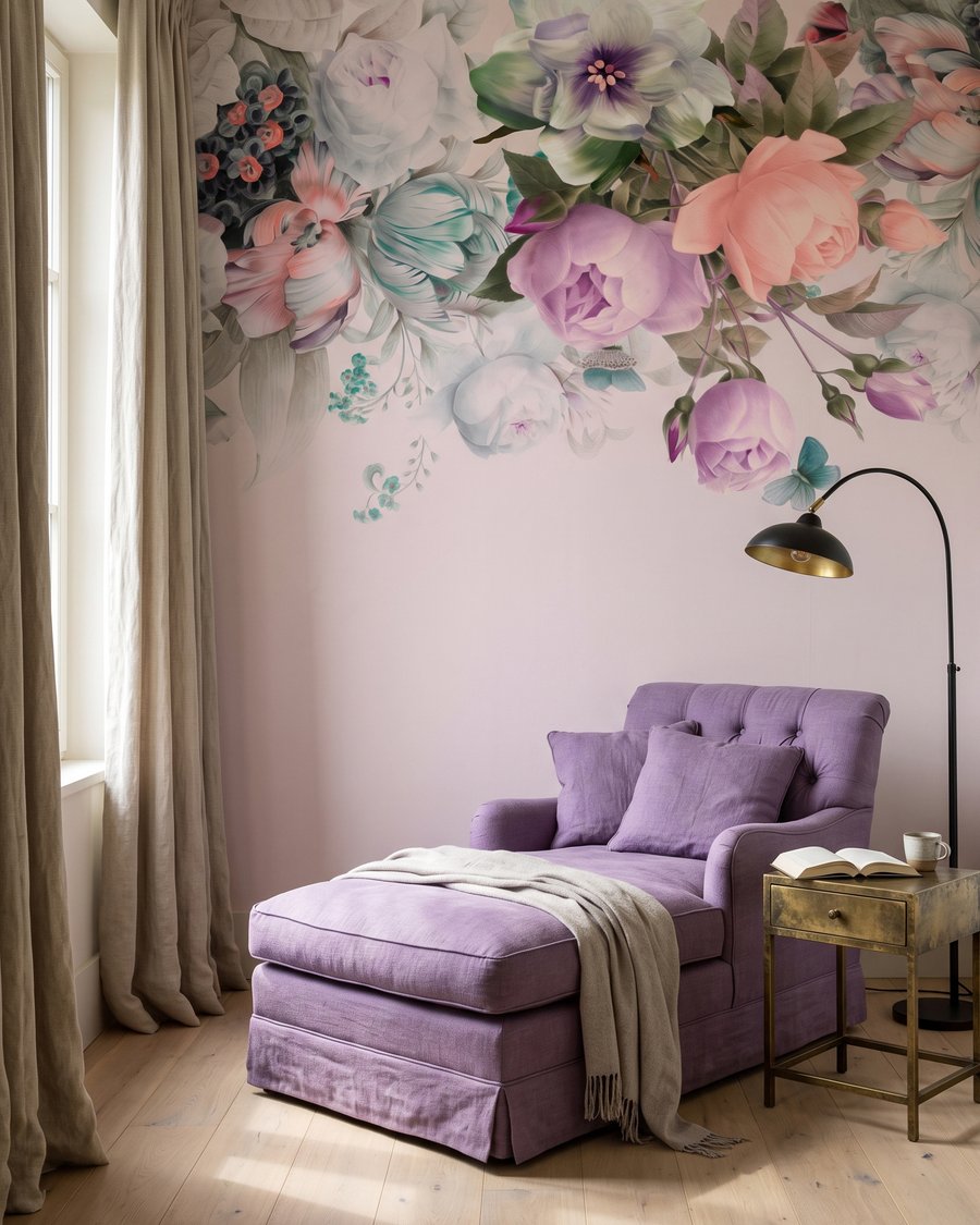 Flores colgantes desde arriba — interior 3