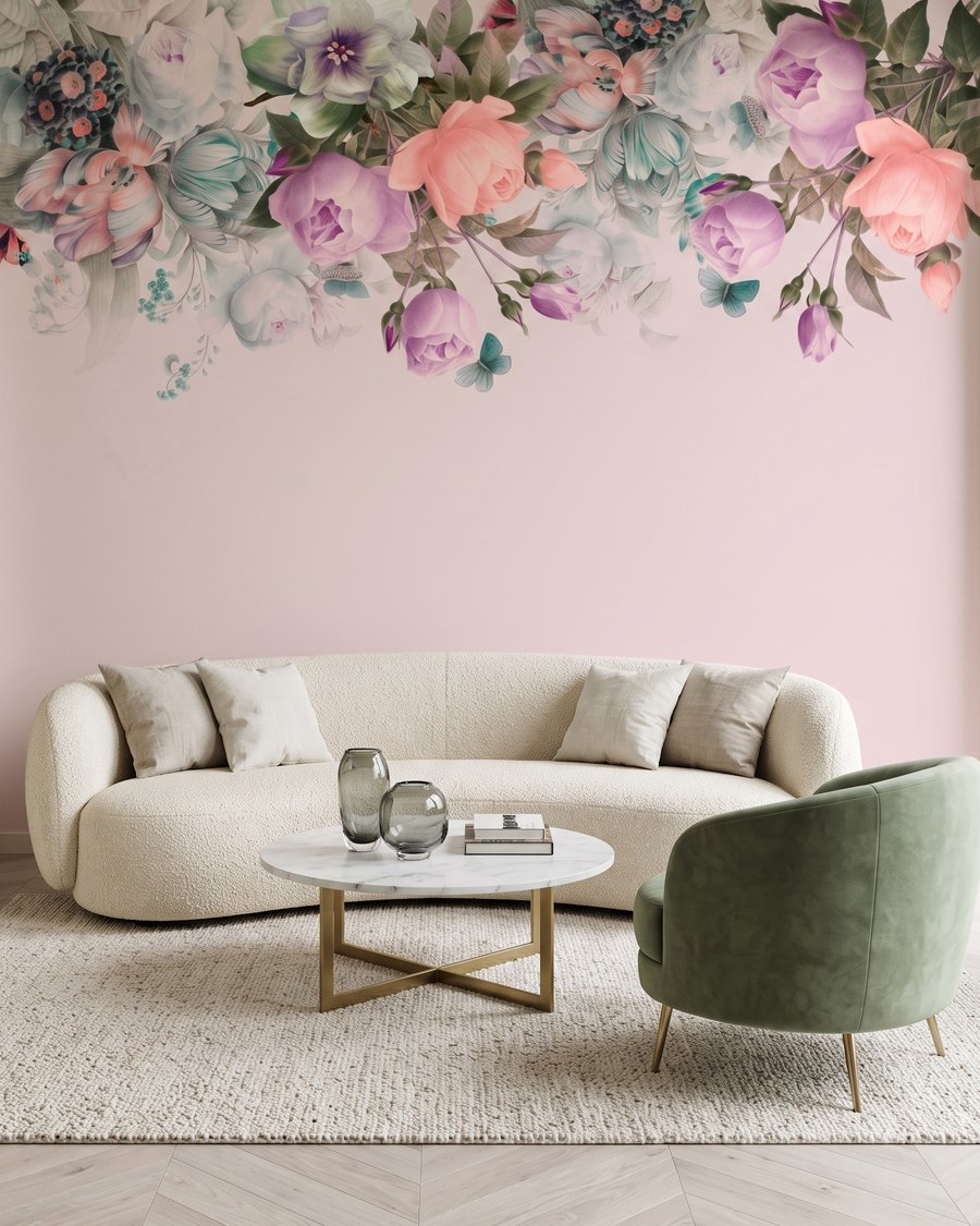 Flores colgantes desde arriba — interior 5