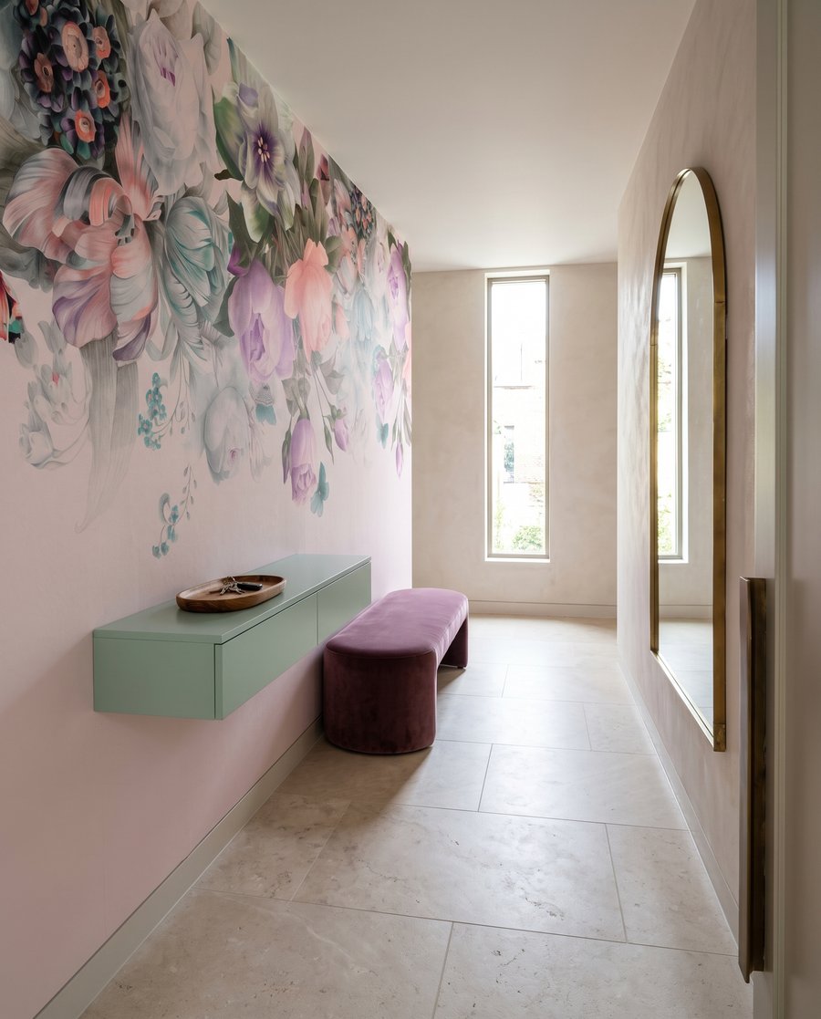 Flores colgantes desde arriba — interior 6