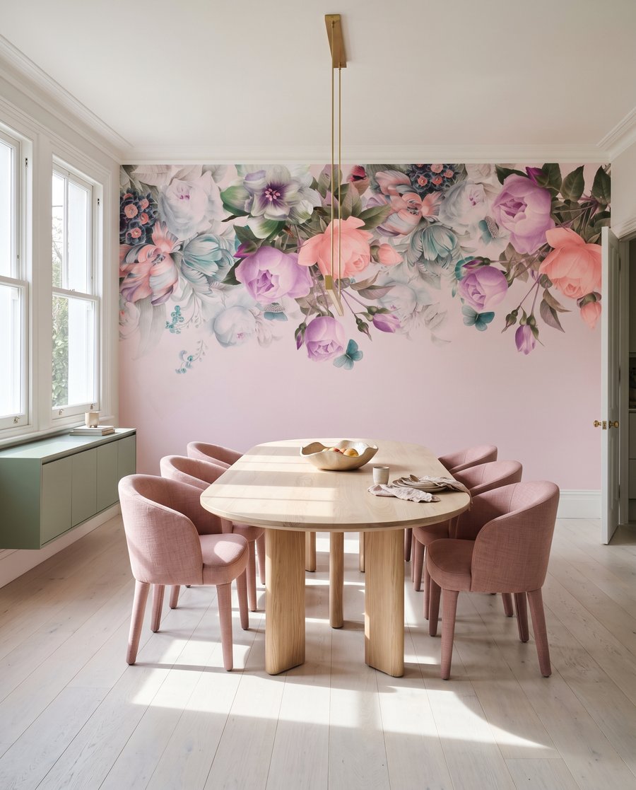 Flores colgantes desde arriba — interior 7