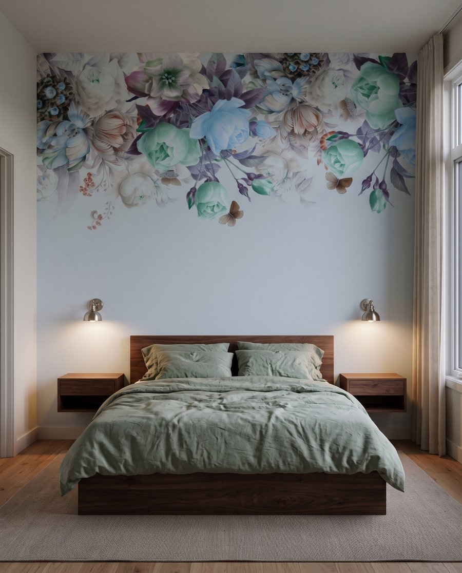 Flores colgantes desde arriba — interior 3
