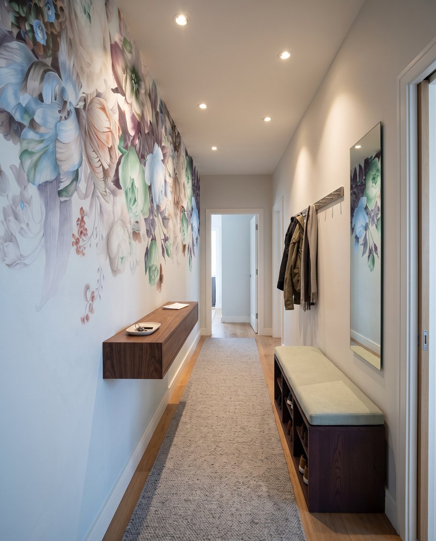 Flores colgantes desde arriba — interior 7