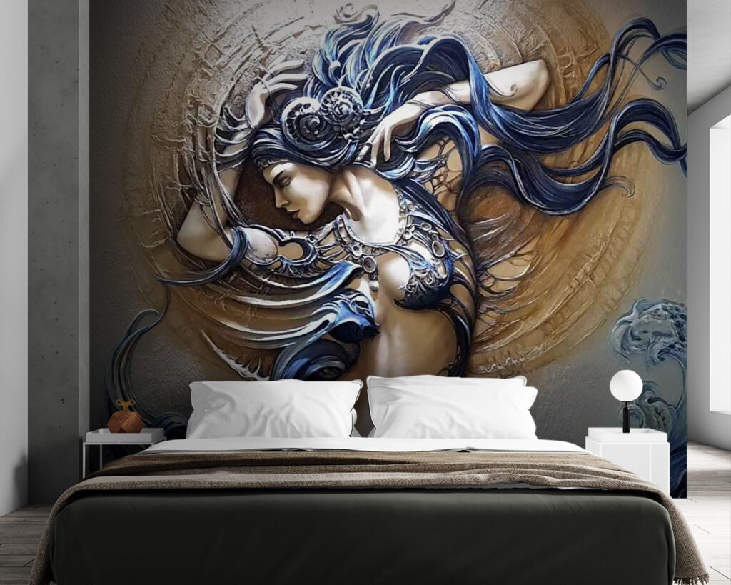 Mujer con rizos ondulados — interior 2