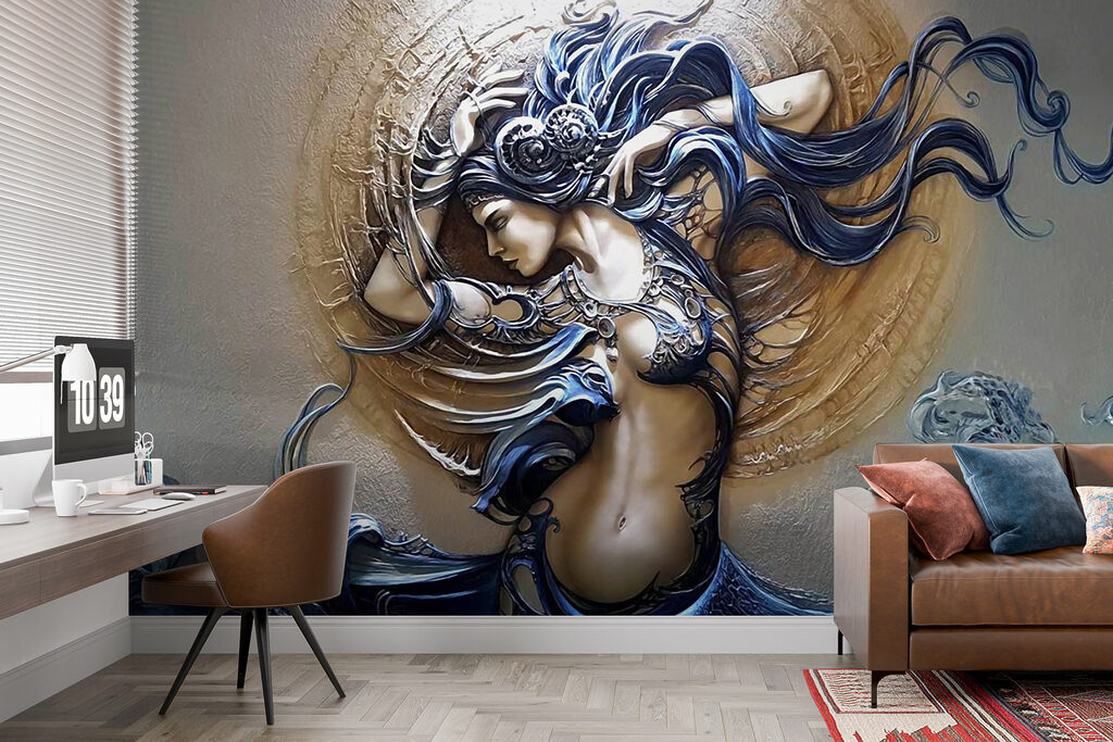 Mujer con rizos ondulados — interior 7