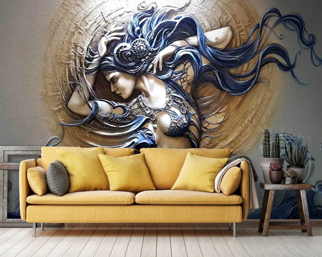 Mujer con rizos ondulados — interior 4