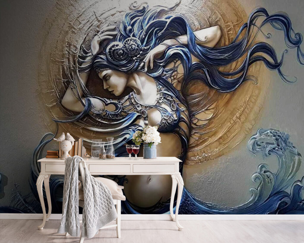 Mujer con rizos ondulados — interior 5