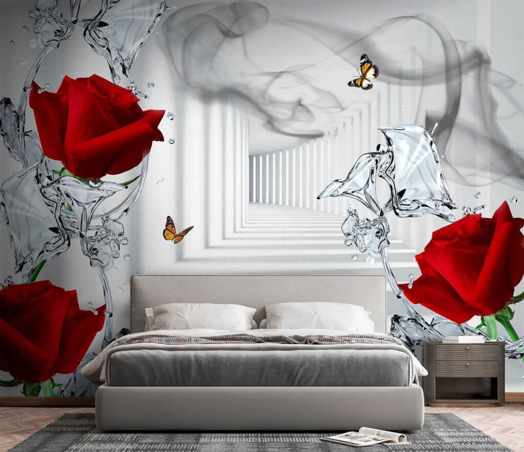 Rosas rojas en perspectiva — interior 3