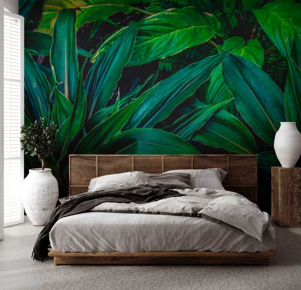 Hojas verde oscuro — interior 2